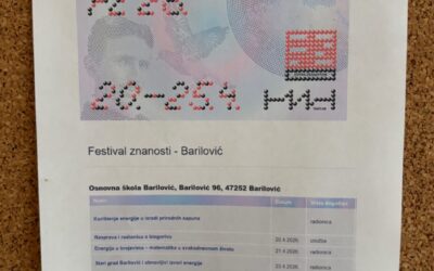 Festival znanosti 2026. “ENERGIJA” u OŠ Barilović – energija znanja, baštine i kreativnosti